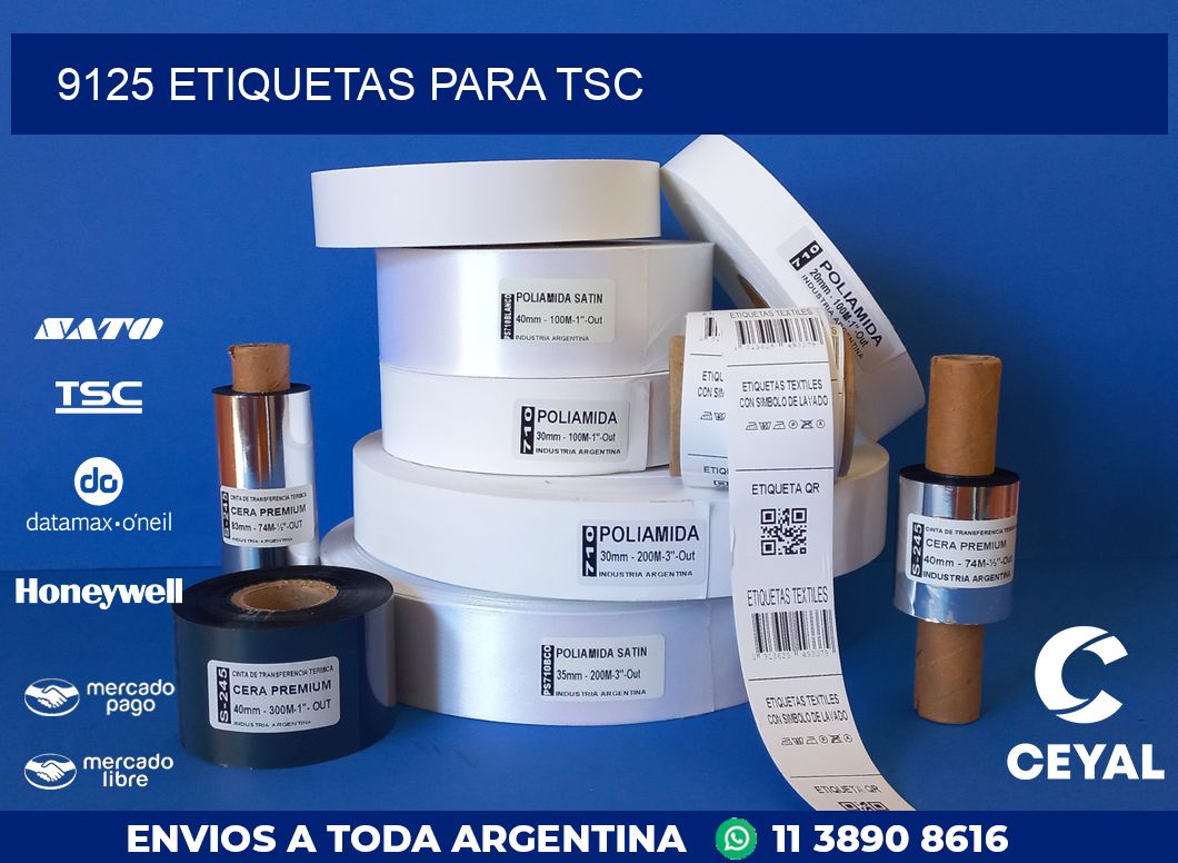 9125 ETIQUETAS PARA TSC