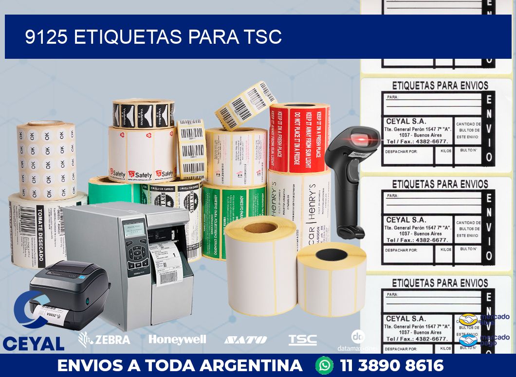 9125 ETIQUETAS PARA TSC