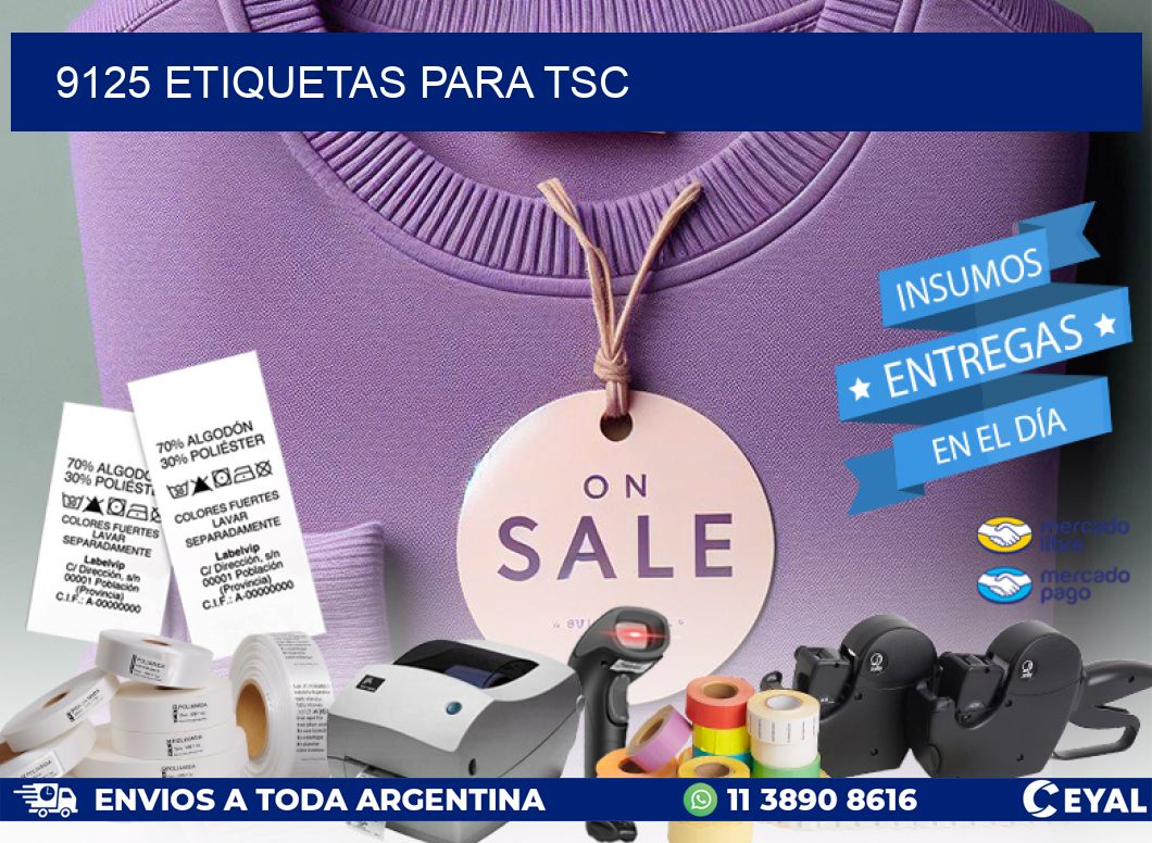 9125 ETIQUETAS PARA TSC