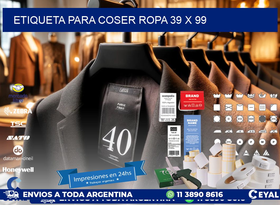 ETIQUETA PARA COSER ROPA 39 x 99