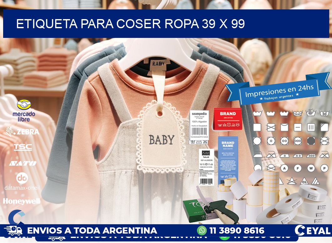 ETIQUETA PARA COSER ROPA 39 x 99