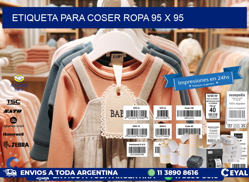 ETIQUETA PARA COSER ROPA 95 x 95