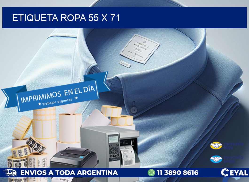 ETIQUETA ROPA 55 x 71