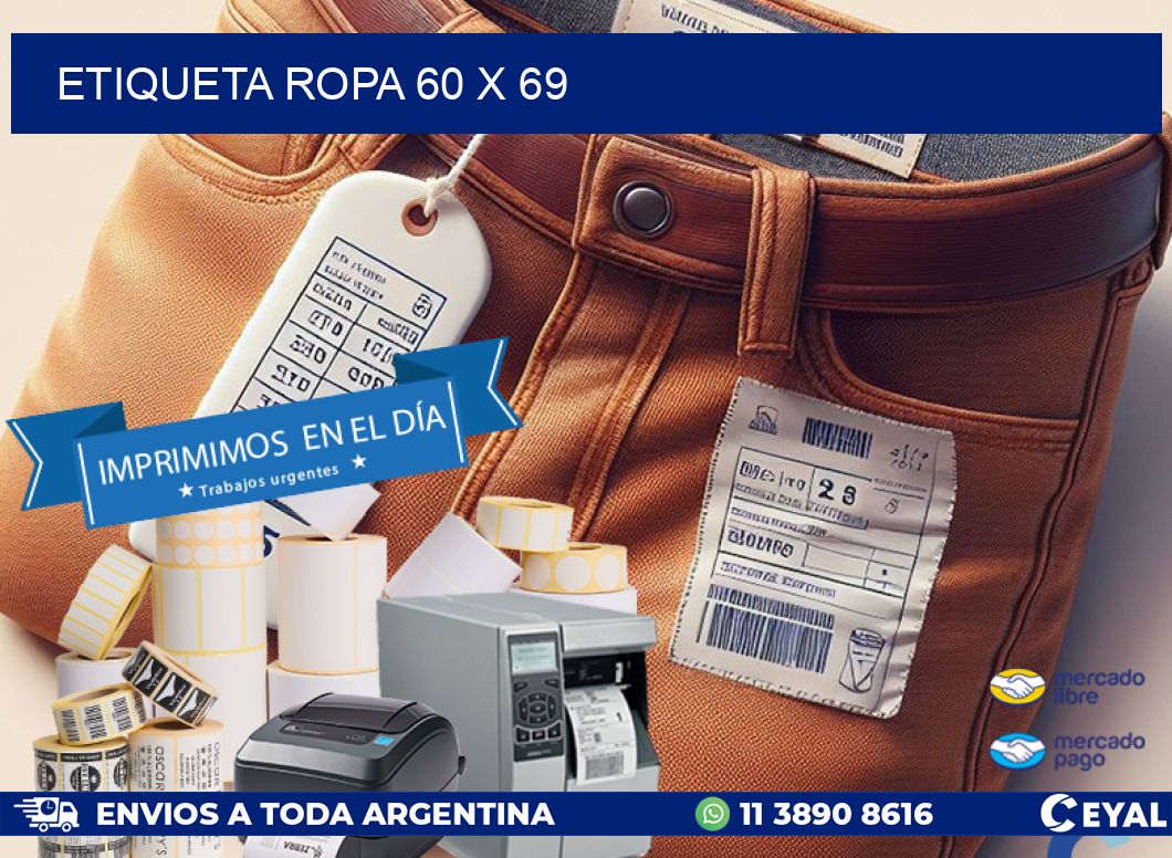 ETIQUETA ROPA 60 x 69