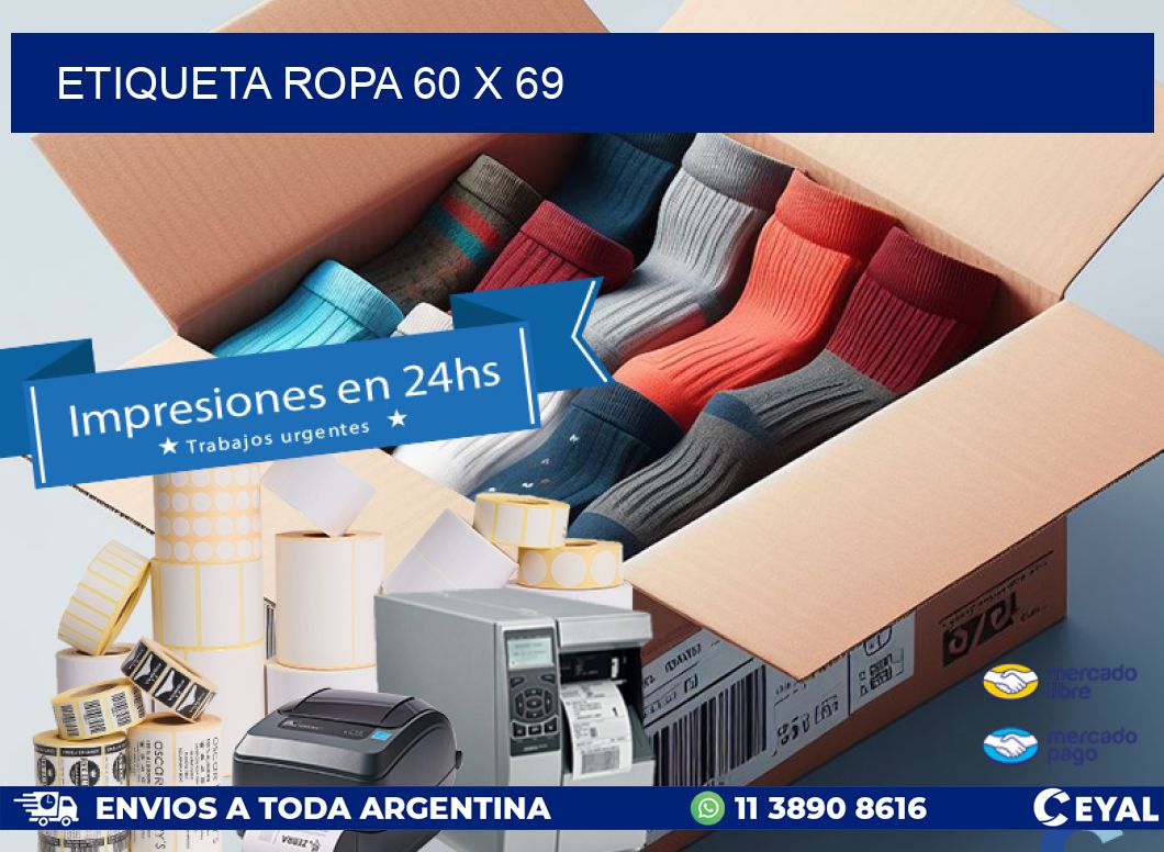 ETIQUETA ROPA 60 x 69