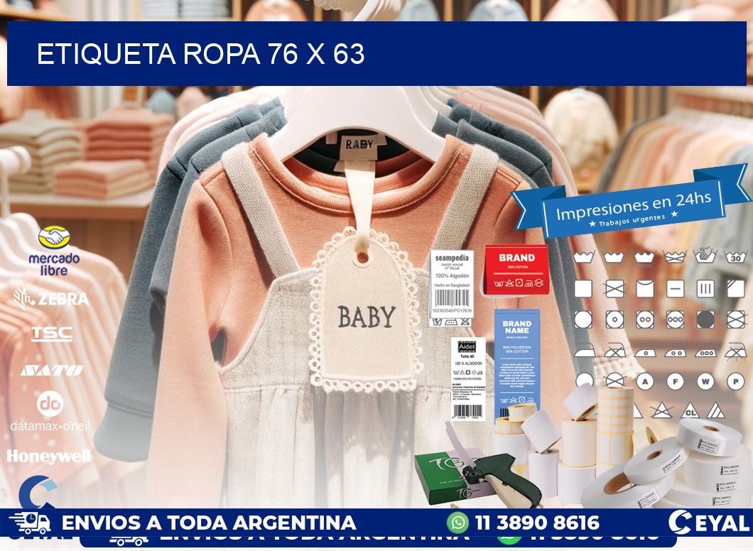 ETIQUETA ROPA 76 x 63