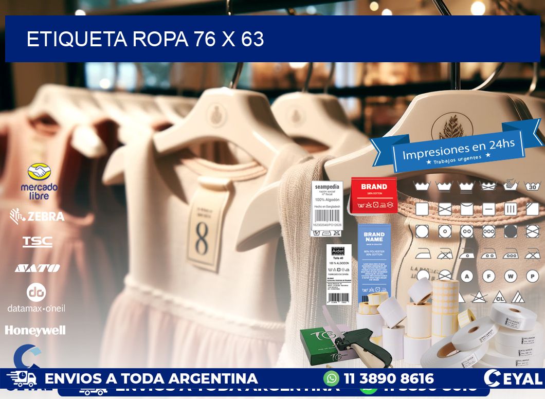 ETIQUETA ROPA 76 x 63