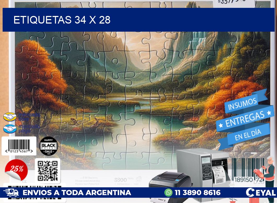 ETIQUETAS 34 x 28