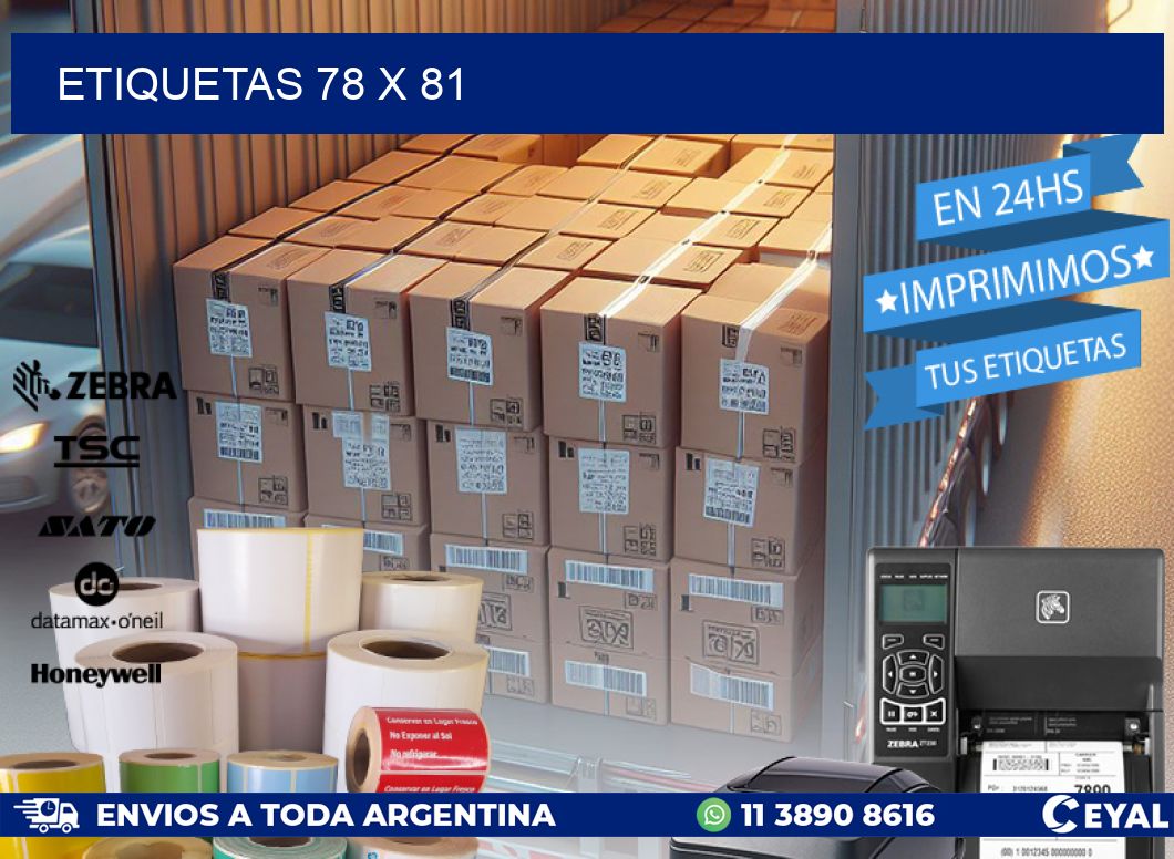 ETIQUETAS 78 x 81