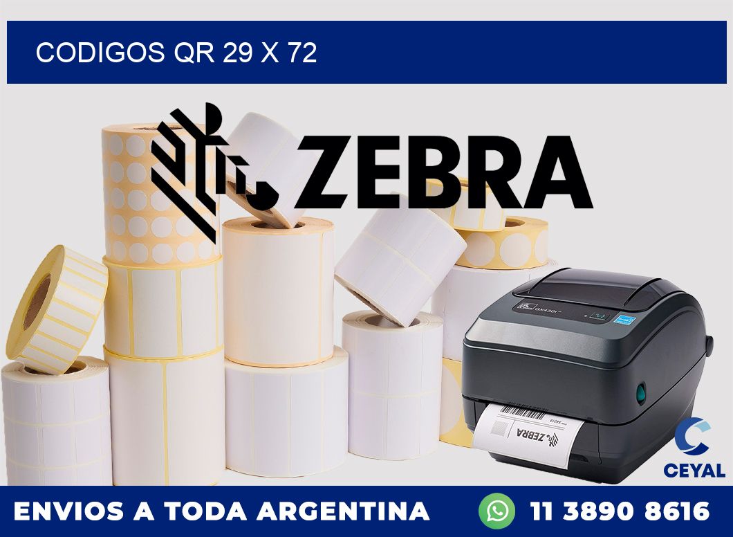 CODIGOS QR 29 x 72