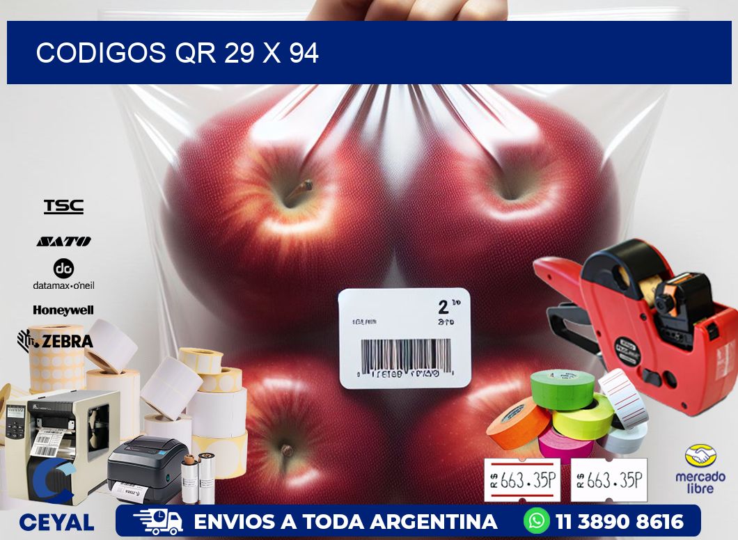 CODIGOS QR 29 x 94