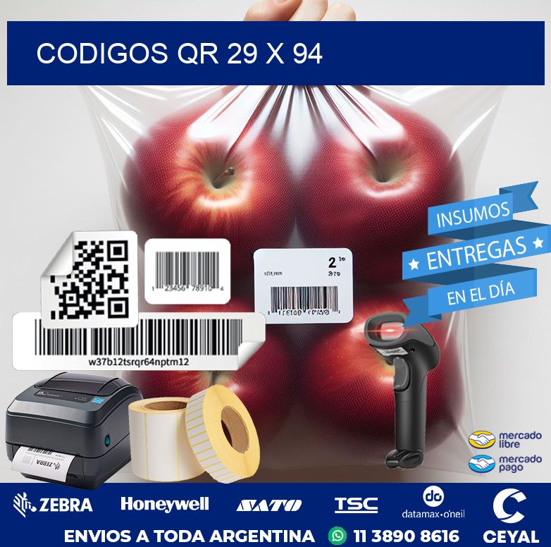 CODIGOS QR 29 x 94