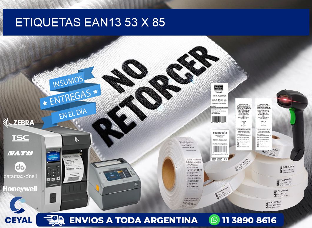 ETIQUETAS EAN13 53 x 85