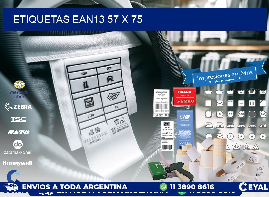 ETIQUETAS EAN13 57 x 75