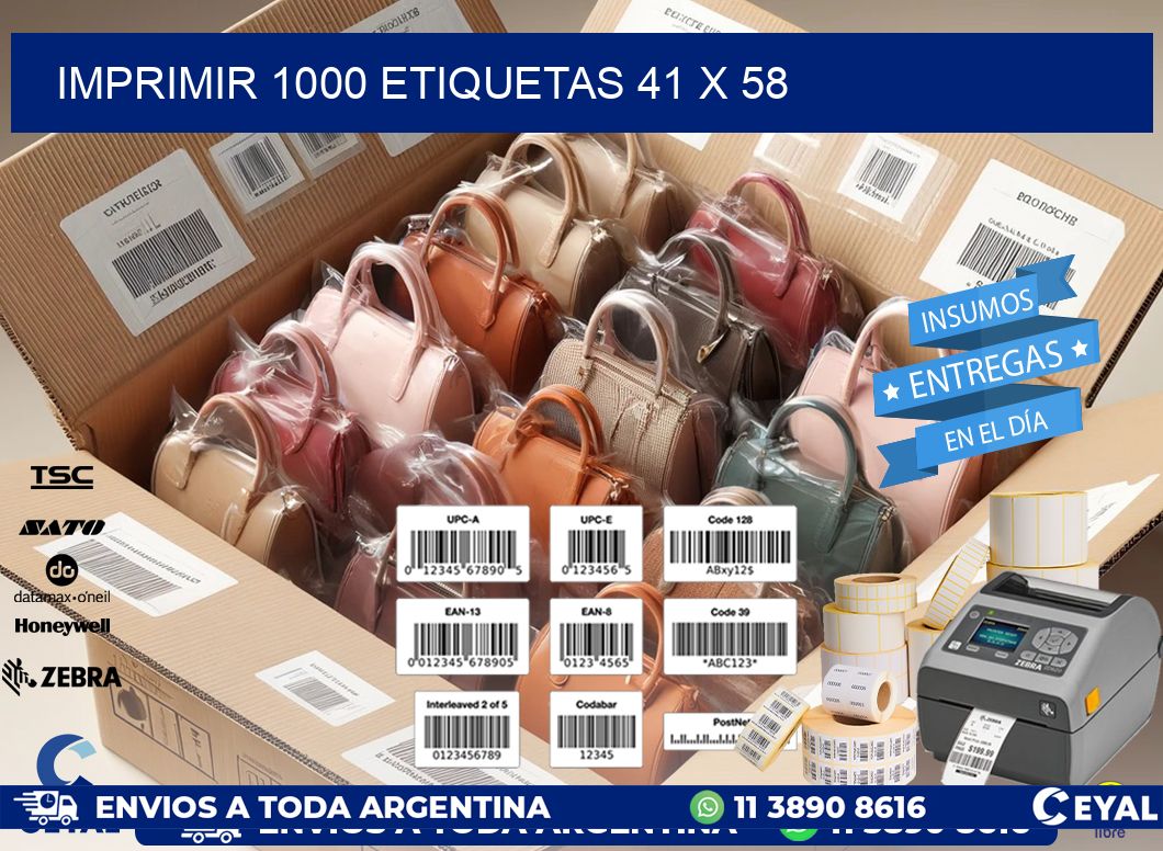 IMPRIMIR 1000 ETIQUETAS 41 x 58