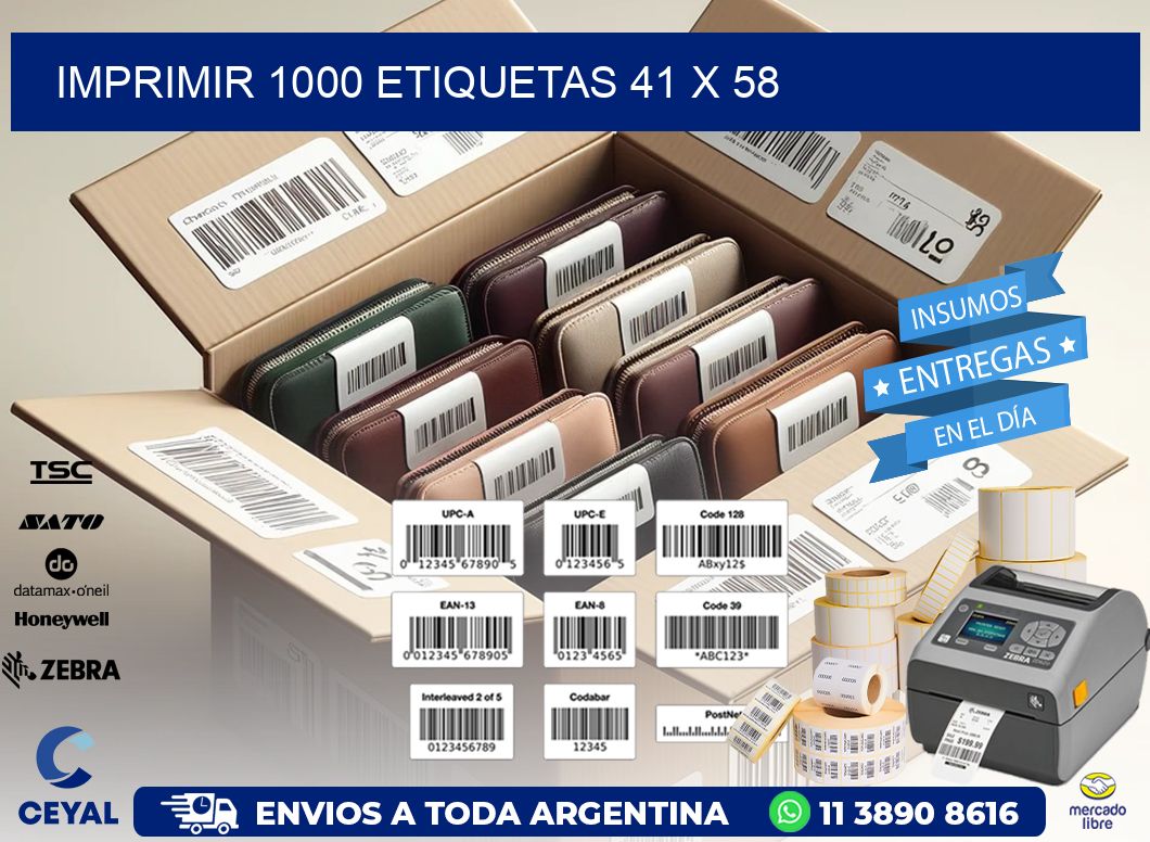 IMPRIMIR 1000 ETIQUETAS 41 x 58