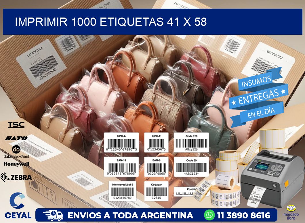 IMPRIMIR 1000 ETIQUETAS 41 x 58