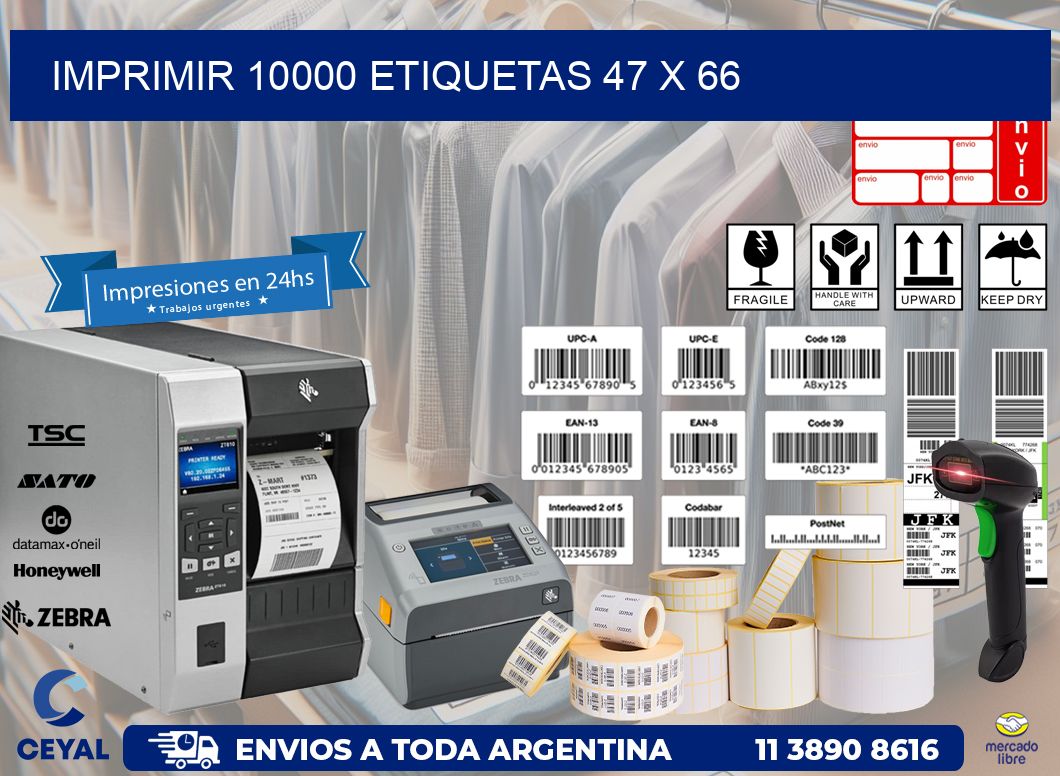 IMPRIMIR 10000 ETIQUETAS 47 x 66