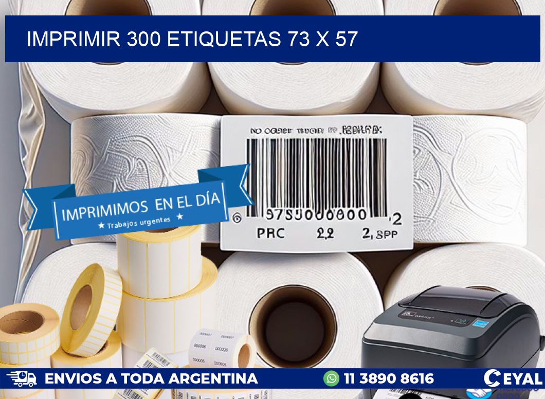 IMPRIMIR 300 ETIQUETAS 73 x 57