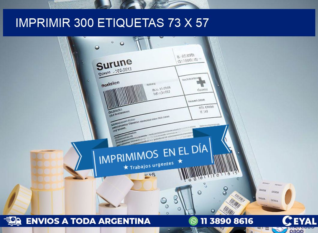 IMPRIMIR 300 ETIQUETAS 73 x 57