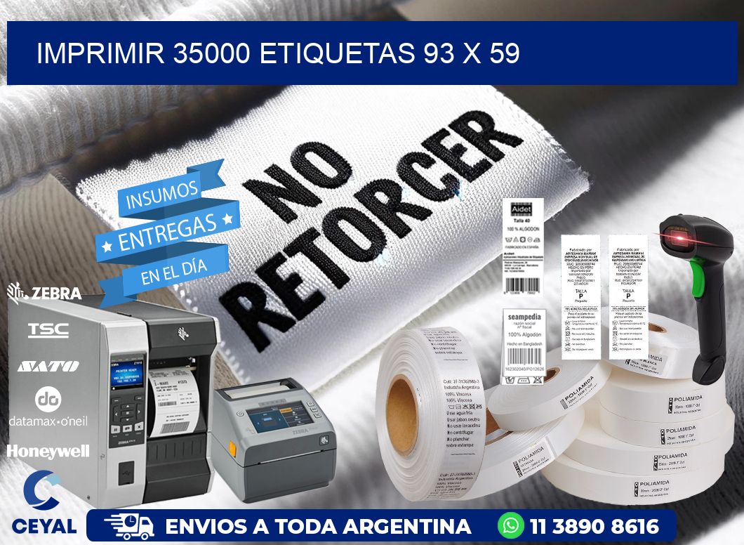 IMPRIMIR 35000 ETIQUETAS 93 x 59