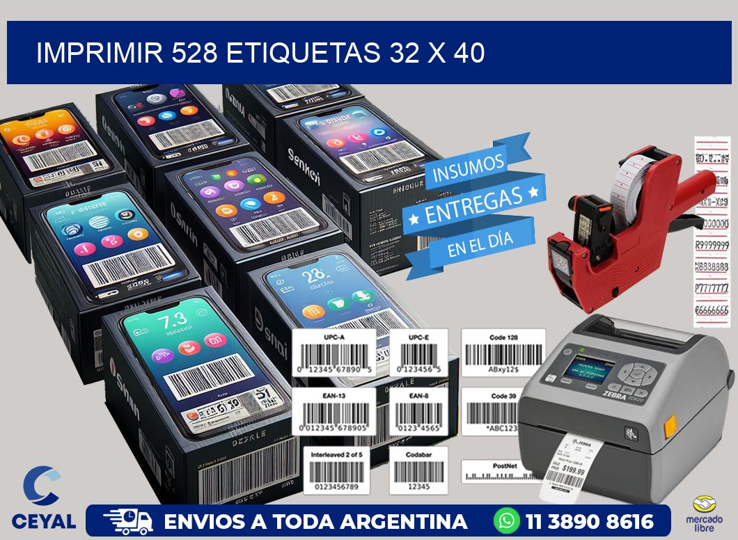 IMPRIMIR 528 ETIQUETAS 32 x 40