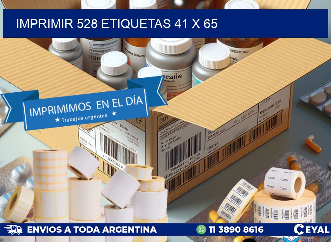 IMPRIMIR 528 ETIQUETAS 41 x 65