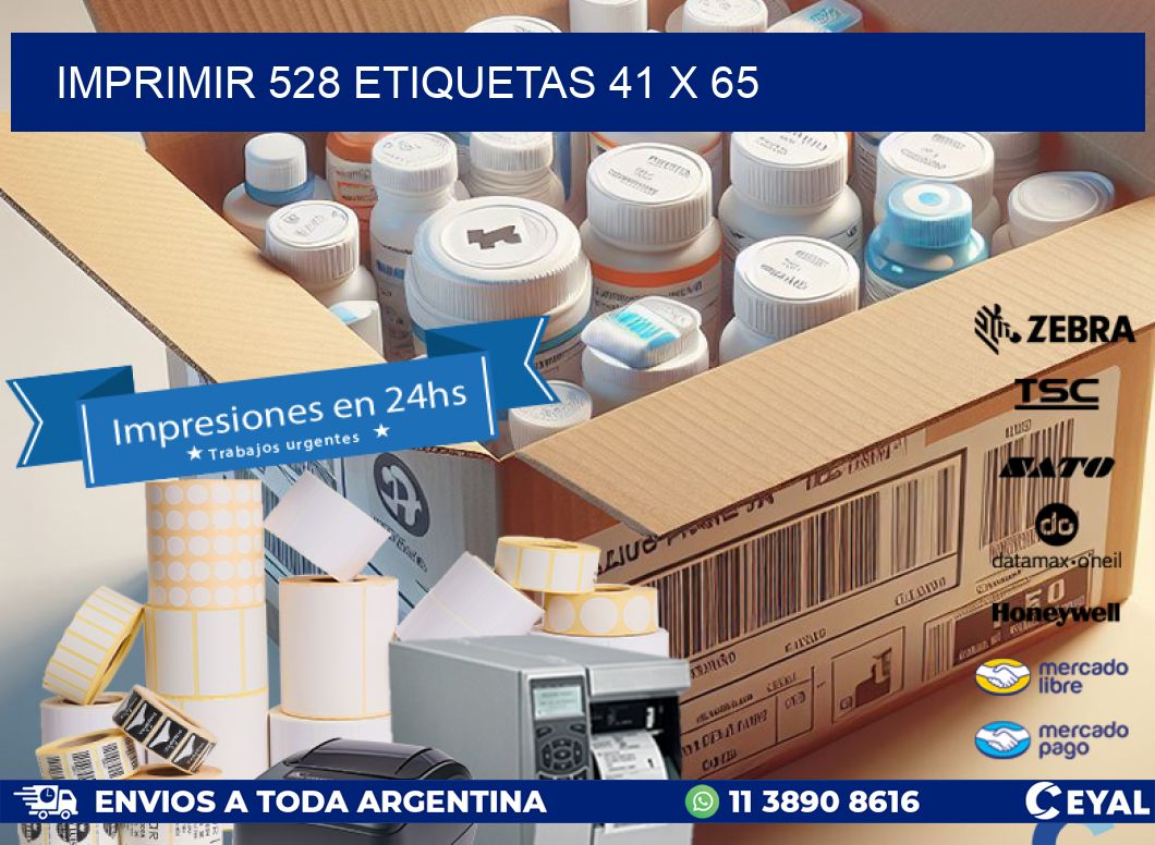 IMPRIMIR 528 ETIQUETAS 41 x 65