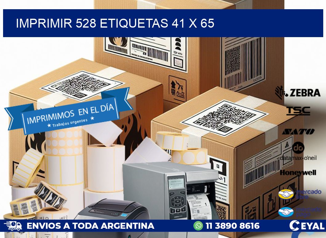 IMPRIMIR 528 ETIQUETAS 41 x 65