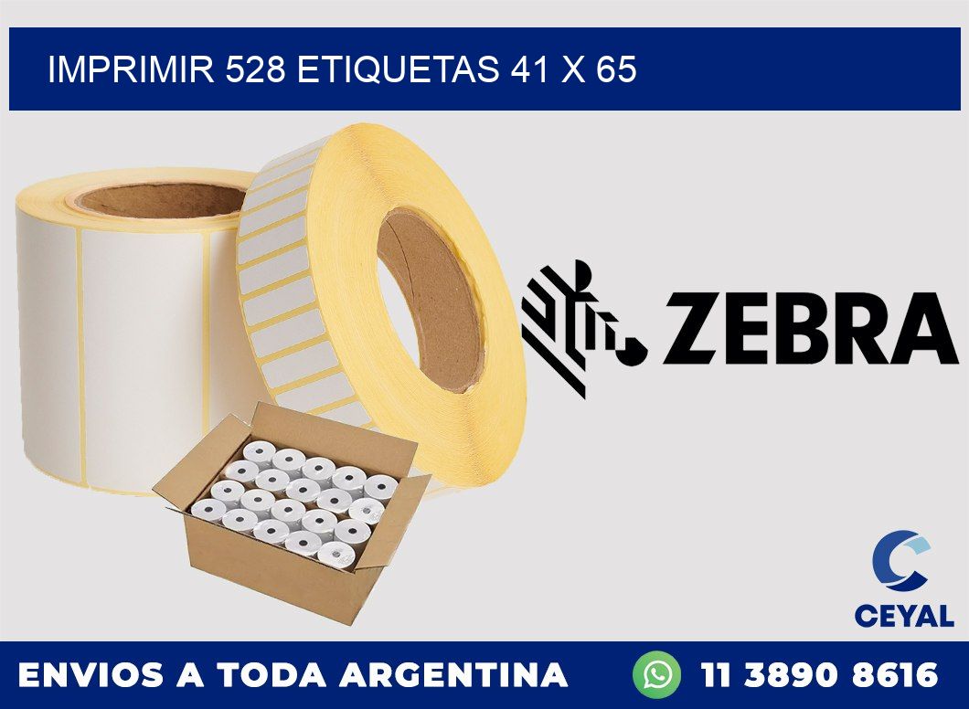 IMPRIMIR 528 ETIQUETAS 41 x 65