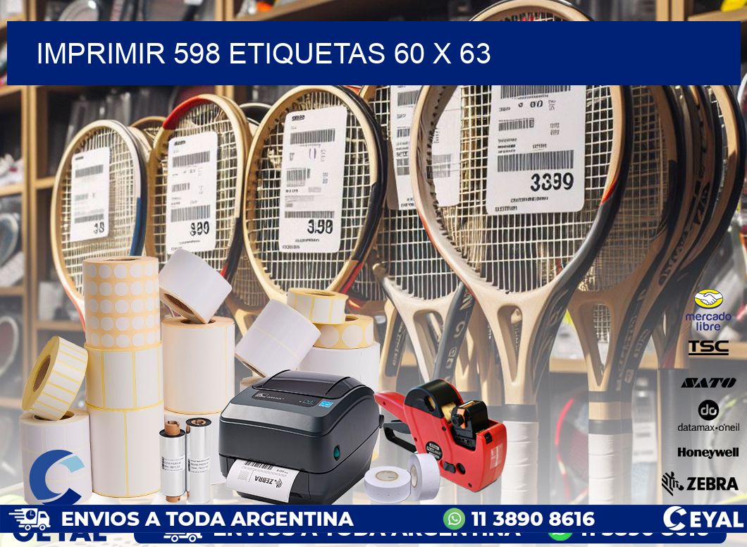 IMPRIMIR 598 ETIQUETAS 60 x 63