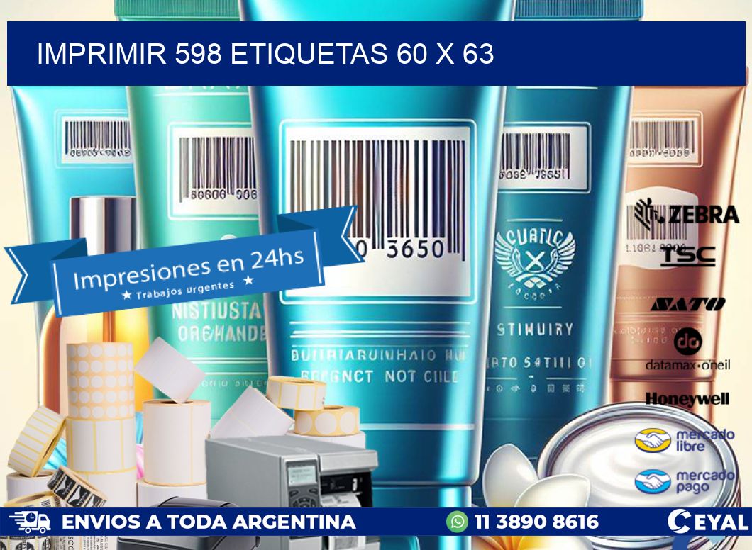 IMPRIMIR 598 ETIQUETAS 60 x 63