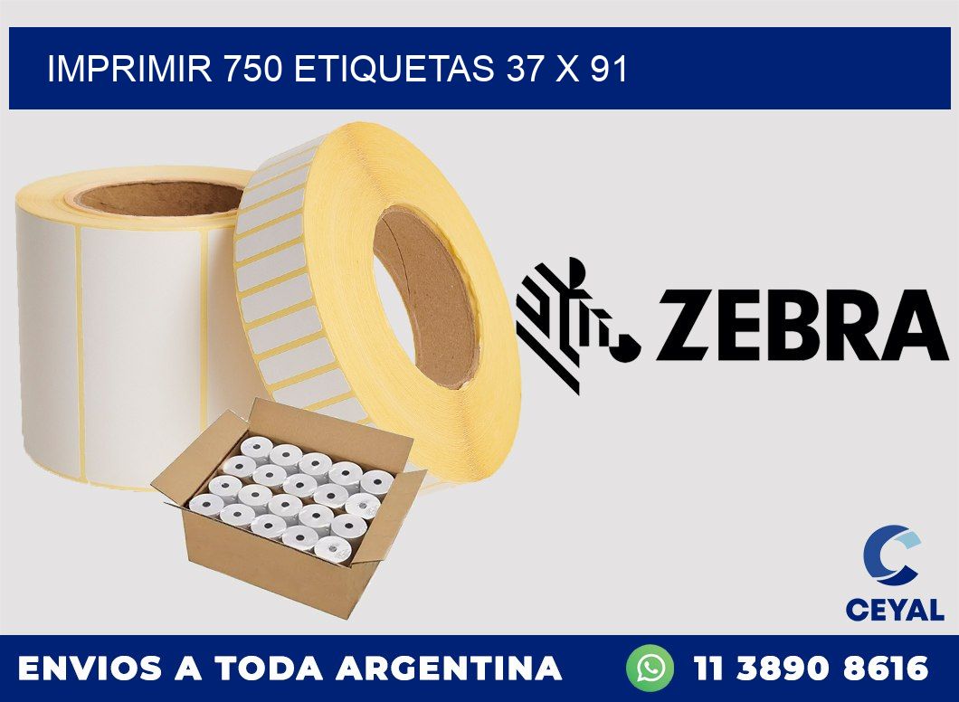 IMPRIMIR 750 ETIQUETAS 37 x 91