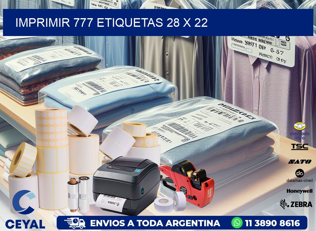 IMPRIMIR 777 ETIQUETAS 28 x 22