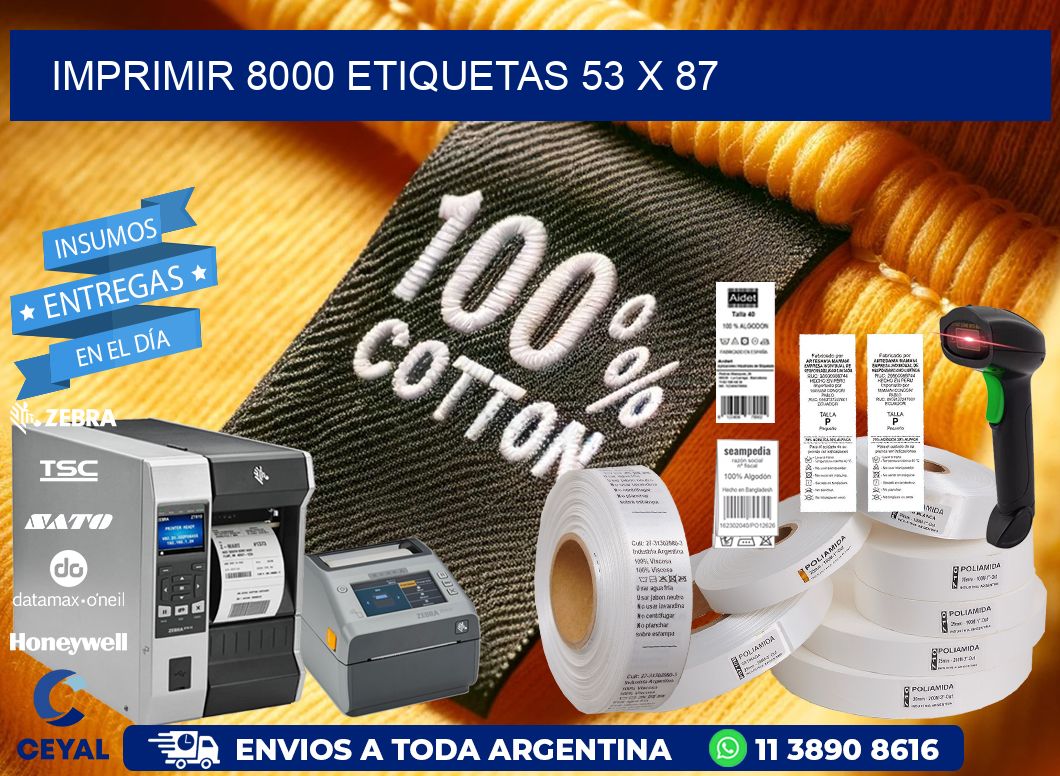 IMPRIMIR 8000 ETIQUETAS 53 x 87