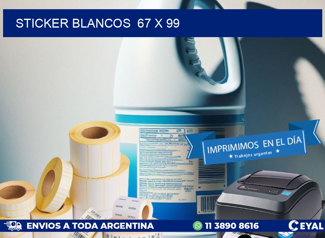 STICKER BLANCOS  67 x 99