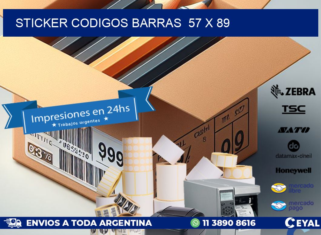 STICKER CODIGOS BARRAS  57 x 89