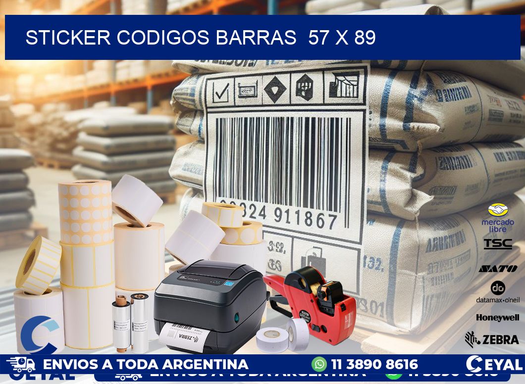 STICKER CODIGOS BARRAS  57 x 89