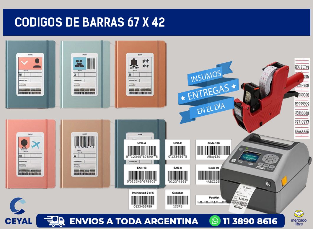 codigos de barras 67 x 42