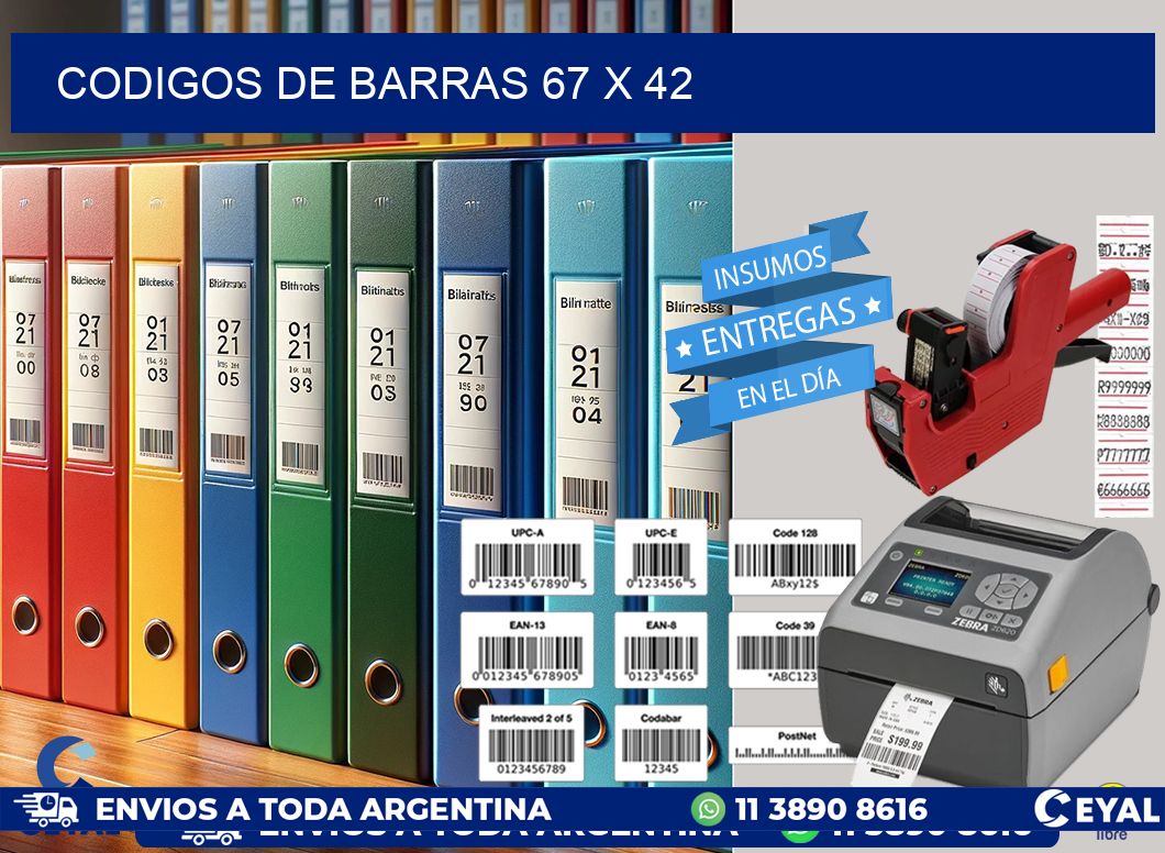 codigos de barras 67 x 42