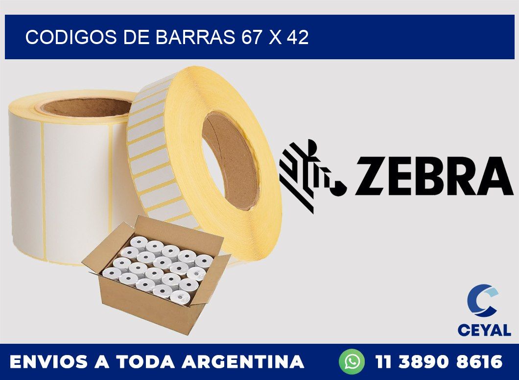 codigos de barras 67 x 42