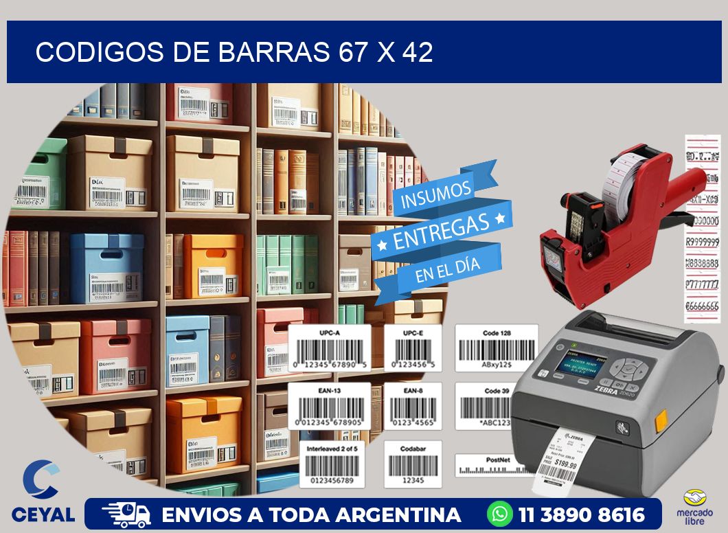 codigos de barras 67 x 42