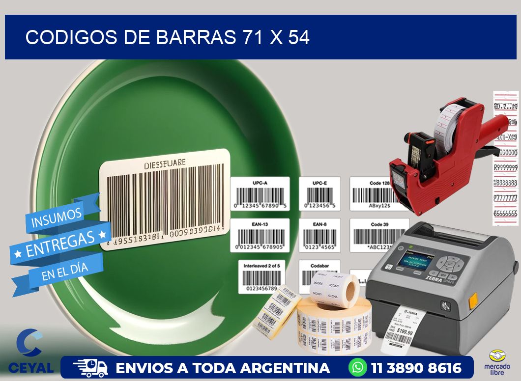 codigos de barras 71 x 54