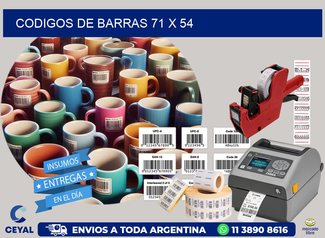 codigos de barras 71 x 54