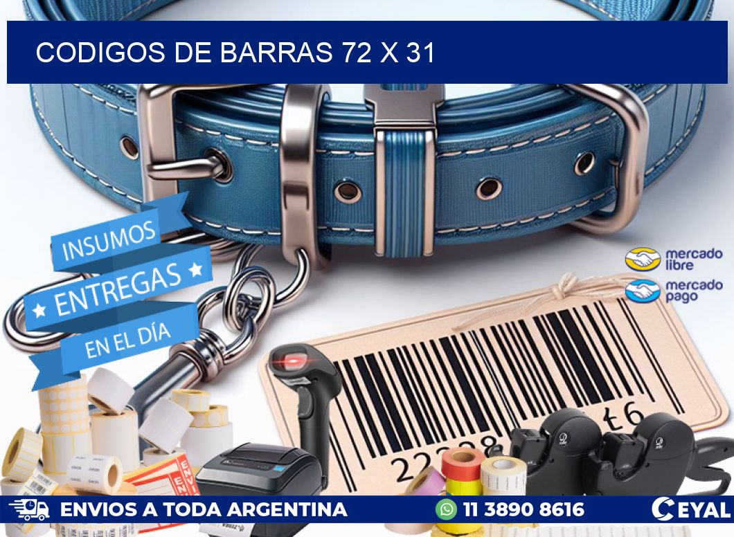 codigos de barras 72 x 31