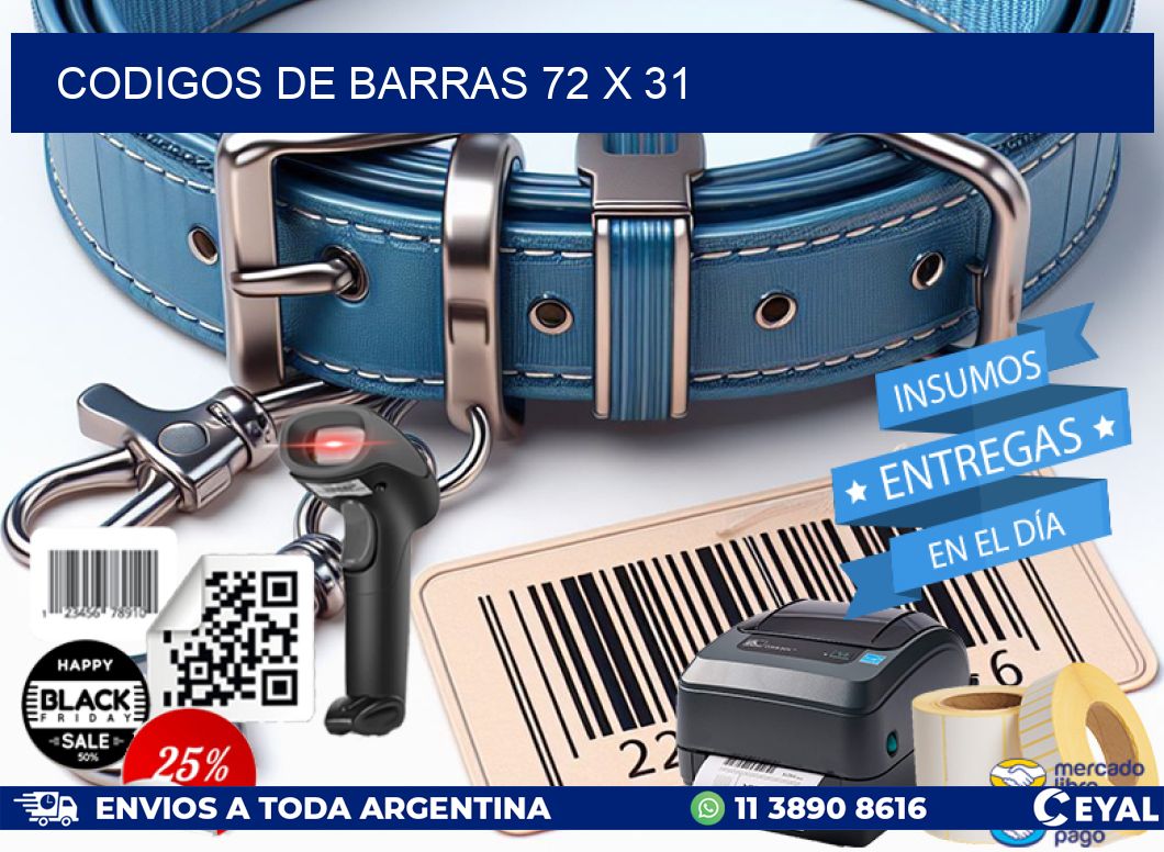 codigos de barras 72 x 31