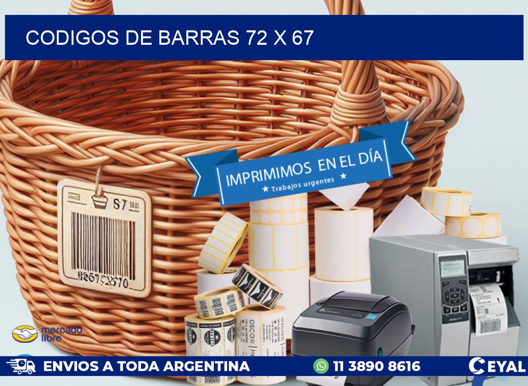 codigos de barras 72 x 67