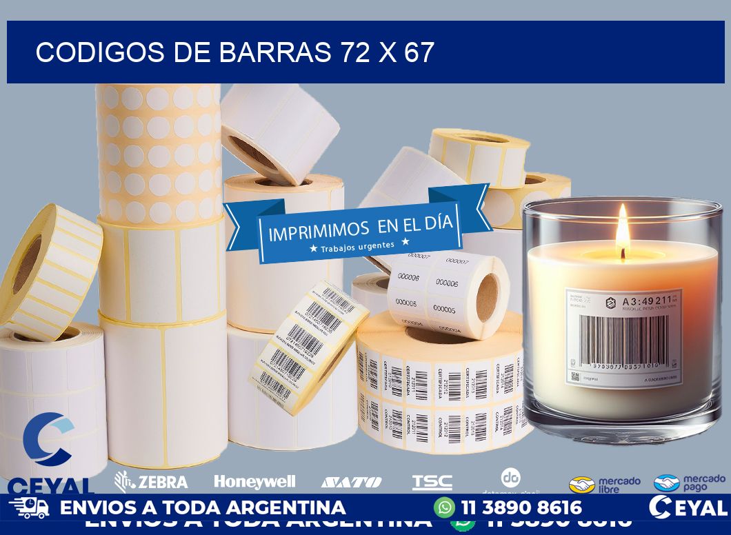 codigos de barras 72 x 67