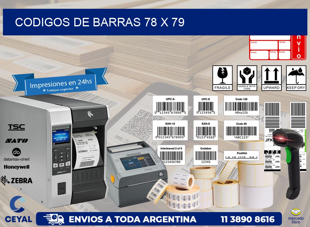 codigos de barras 78 x 79