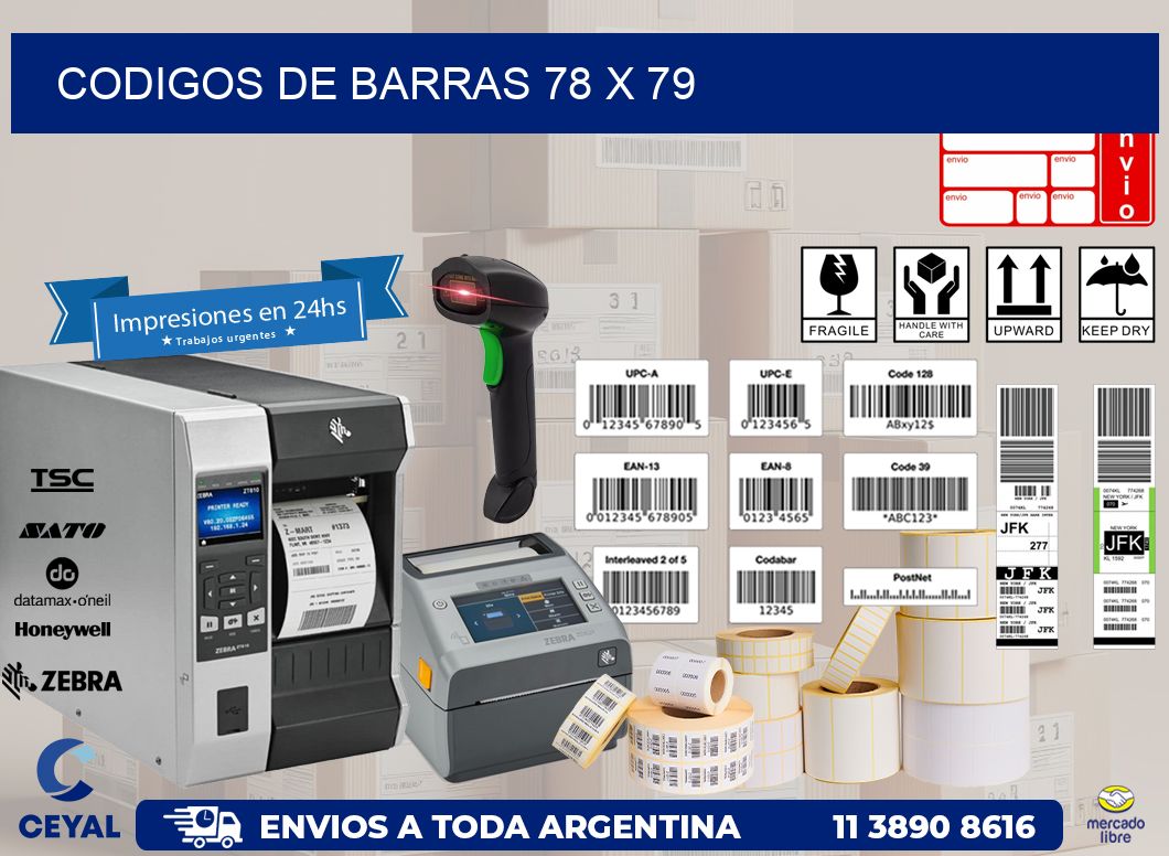 codigos de barras 78 x 79